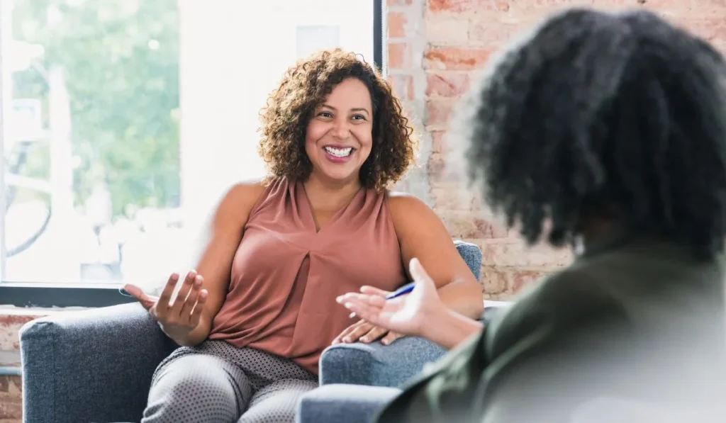 woman having a therapy session - Lynk Diagnostics woman having a therapy session