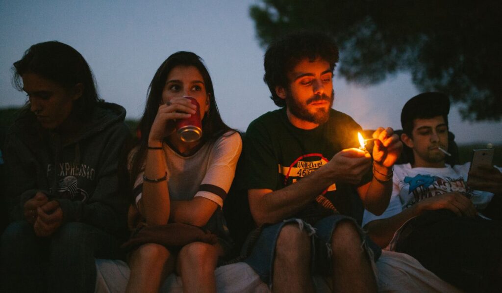 group of people smoking - Lynk Diagnostics group of people smoking