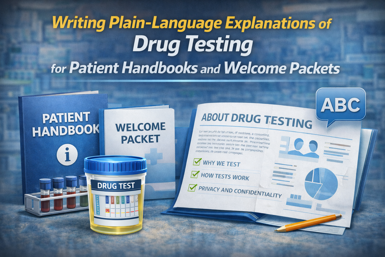 Writing Plain-Language Explanations of Drug Testing for Patient Handbooks and Welcome Packets