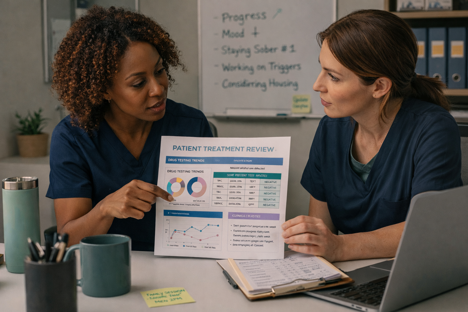 Using Drug Testing Data to Improve Individual Treatment Plans